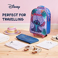 Disney Stitch Kids Suitcase For Girls Foldable Trolley Hand Luggage Bag Carry On Minnie Mouse Travel Bag With Wheels Cabin Bag W