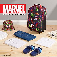 Marvel Kids Suitcase For Boys Foldable Trolley Hand Luggage Bag Carry On Avengers Travel Bag With Wheels Cabin Bag Wheeled Bag W