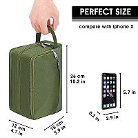 Toiletry Bag For Men Hanging Dopp Kit Water Resistant Shaving Bag Small Toiletry Bag For Traveling Pure Green