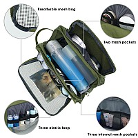 Toiletry Bag For Men Hanging Dopp Kit Water Resistant Shaving Bag Small Toiletry Bag For Traveling Pure Green