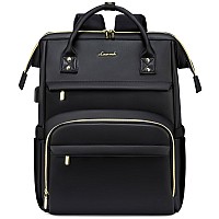 Lovevook Leather Laptop Backpack For Women 156 Inchtravel Purse Nurse Teacher Computer Bagprofessional College Business Work