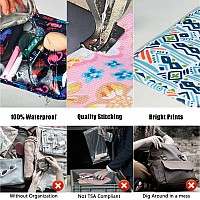 Hionxmga Tsa Approved Toiletry Bag Set Of 3 Clear Travel Toiletry Bags Quart Size Zipper Travel Pouch Waterproof Travel Makeup C