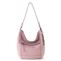 The Sak Sequoia Hobo Bag In Leather Single Shoulder Strap Rosewood