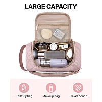 Bagsmart Toiletry Bag For Women Large Wideopen Travel Toiletry Bag Waterresistant Cosmetic Bag Makeup Organizer Door Room Es