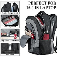 Bikrod Travel Laptop Backpack Men School Backpacks For Teens Water Resistant Anti Theft Slim Sturdy Computer Bag Gifts Fits 15