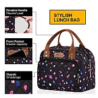 Buringer Homespon Lunch Bag For Woman Man Adults With Front Pocket Insulated Lunch Tote Lunch Box Container For Work Picnic Or T