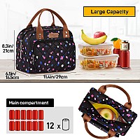 Buringer Homespon Lunch Bag For Woman Man Adults With Front Pocket Insulated Lunch Tote Lunch Box Container For Work Picnic Or T