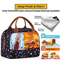 Buringer Homespon Lunch Bag For Woman Man Adults With Front Pocket Insulated Lunch Tote Lunch Box Container For Work Picnic Or T