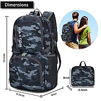 Maxtop 4050L Lightweight Packable Backpack For Hiking Traveling Camping Water Resistant Foldable Outdoor Travel Daypack