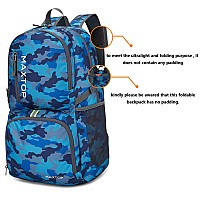 Maxtop 4050L Lightweight Packable Backpack For Hiking Traveling Camping Water Resistant Foldable Outdoor Travel Daypack