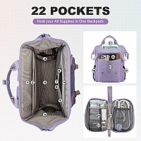 Lovevook 17 Inch Backpack For Women Laptop Bag Teacher Nurse Work Bags Large Travel Backpack Business Computer Laptop Bag Col