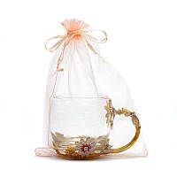 Looksgo 50 Pcs 6X9 Inches Organza Bags Wedding Party Favor Gift Bag Drawstring