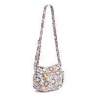 Vera Bradley Womens Cotton On The Go Crossbody Purse Enchanted Mandala Recycled Cotton One Size