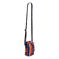 Vera Bradley Womens Recycled Lighten Up Reactive Deluxe Water Bottle Crossbody Sling Bag Bright Stripe One Size