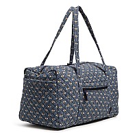 Vera Bradley Large Travel Duffle Bag Bees Navyrecycled Cotton