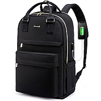 Lovevook Laptop Backpack For Women 173 Inch Laptop Bag With Usb Port Fashion Waterproof Backpacks Teacher Nurse Stylish Travel