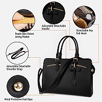 Matein 14 Inch Laptop Bag For Women Lightweight Pu Leather Computer Briefcase Ladies Business Office Work Bag With Usb Chargin