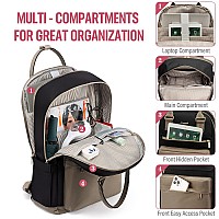 Lovevook Laptop Backpack For Women Men 173 Inch Laptop Bag With Usb Port Fashion Waterproof Backpacks Teacher Nurse Stylish Tr