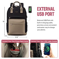 Lovevook Laptop Backpack For Women Men 173 Inch Laptop Bag With Usb Port Fashion Waterproof Backpacks Teacher Nurse Stylish Tr