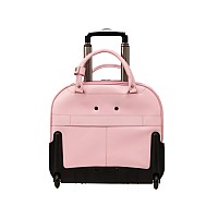 15 Leather Wheeled Ladies Laptop Briefcase