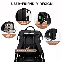 Lovevook Laptop Backpack For Women Backpack Purse 156 Inch Computer Backpack Nurse Teacher Bag For Travelwork Large Capacity C