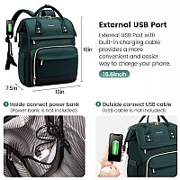 Lovevook Laptop Backpack For Women Fashion Computer Backpack Purse With Usb Port Large Travel Backpack Nurse Teacher Bag For Bus