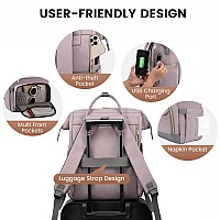 Lovevook Laptop Backpack For Women Computer Backpack Purse 156 Inch Travel Work Backpack Nurse Teacher Bag Large Capacity Compu