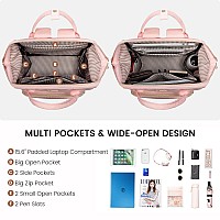 Lovevook Laptop Backpack For Women Backpack Purse 156 Inch Travel Work Backpack Nurse Teacher Bag Large Capacity Computer Backp