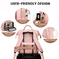 Lovevook Laptop Backpack For Women Backpack Purse 156 Inch Travel Work Backpack Nurse Teacher Bag Large Capacity Computer Backp