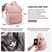 Lovevook Laptop Backpack For Women Backpack Purse 156 Inch Travel Work Backpack Nurse Teacher Bag Large Capacity Computer Backp