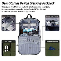 Maxtop Deep Storage Laptop Backpack With Usb Charging Portwater Resistant College Computer Bookbag Fits 16 Inch Laptop