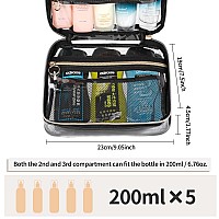 Cubetastic Hanging Toiletry Bag Clear Makeup Bags For Travel Essentials Tsa Approved Clear Bag Transparent Cosmetic Organizer P