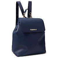 Tommy Hilfiger Kendall Ii Flap Backpacksaffiano Pvc Tommy Navy One Size