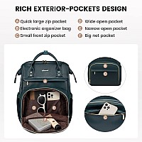 Lovevook Leather Laptop Backpack For Women 156 Inchtravel Purse Nurse Teacher Backpack Computer Laptop Bagprofessional Colleg