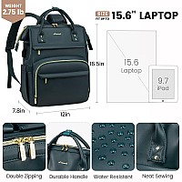 Lovevook Leather Laptop Backpack For Women 156 Inchtravel Purse Nurse Teacher Backpack Computer Laptop Bagprofessional Colleg