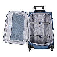 Travelpro Maxlite 5 Softside Expandable Carry On Luggage With 4 Spinner Wheels Lightweight Suitcase Men And Women Ensign Blue