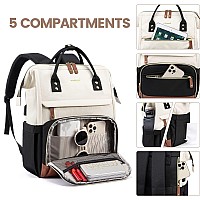 Lovevook Laptop Backpack For Women 17 Inch Work Business Backpacks Purse With Usb Port Large Capacity Nurse Bag College Bookba