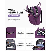 Lovevook Laptop Backpack For Womenvintage Work Business Travel Backpack With Usb Charging Portteacher Doctor Nurse Computer Ba