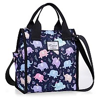 Kamo Lunch Bags For Women Insulated Lunch Tote Bag Lunchbox Container For Work Travel Beach Adjustable Shoulder Strap