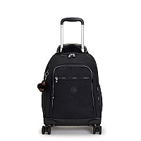 Kipling New Zea 15 Laptop Rolling Backpack Black Tonal