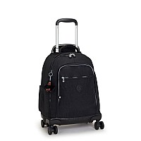 Kipling New Zea 15 Laptop Rolling Backpack Black Tonal