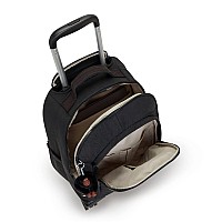 Kipling New Zea 15 Laptop Rolling Backpack Black Tonal