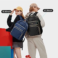 Lovevook 156 Inch Laptop Backpack For Womenfashion Work Travel Backpackwaterproof Day Pack Purse For Teacher Nurse Navy Blue