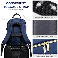 Lovevook 156 Inch Laptop Backpack For Womenfashion Work Travel Backpackwaterproof Day Pack Purse For Teacher Nurse Navy Blue