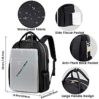 Lovevook Laptop Backpack Women Teacher Backpack173 Inch Laptop Bag With Usb Portwaterproof Daypack For Work Travelblack