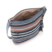 The Sak Lucia Crossbody Bag In Crochet Adjustable Strap Valley Stripe