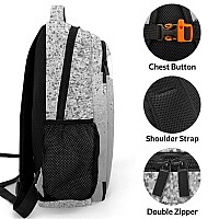 Anneunique Personalized Cheerleader Backpack Casual Bag Daypack Laptop Bag For Family Party Gift Gray Bling Print Cheer