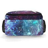 Anneunique Custom Cheerleader Backpack Custom Multifunctional Waterproof Laptop Bag For Travel Gift Galaxy Simple Cheer Starry