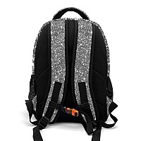 Anneunique Custom Cheerleader Backpack Custom Name Large Capacity Shoulder Bags For Sports Party Bling Sliver Print Simple Cheer