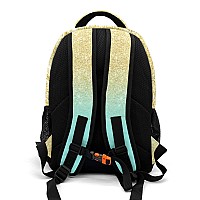 Anneunique Personalized Cheerleader Backpack Multifunctional Waterproof Laptop Bag For Travel Gift Cheer Bling Print